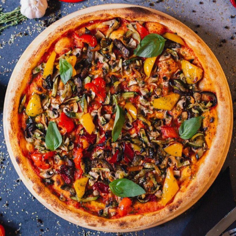 Пицца вегетарианская 40 см с бесплатной доставкой из ресторана